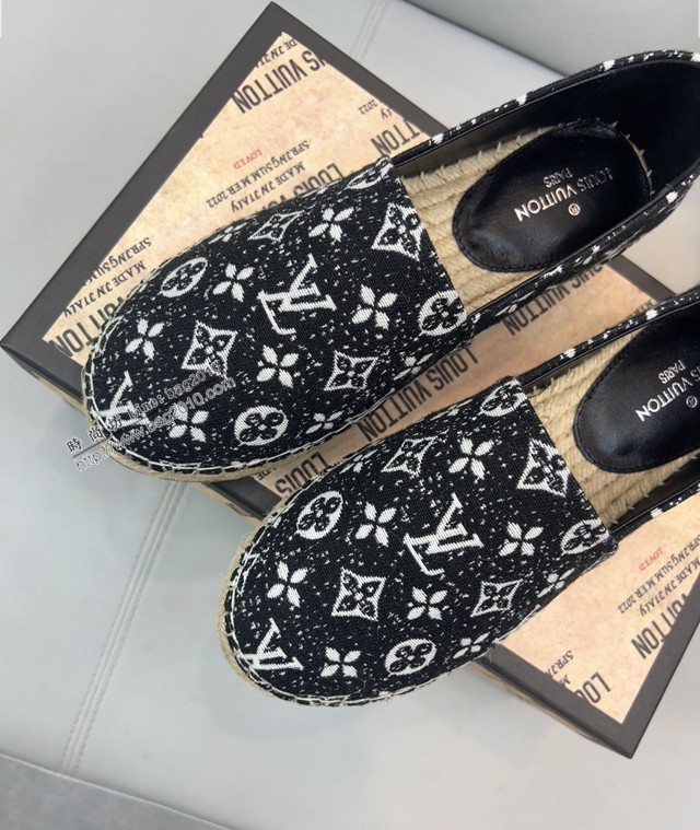 LV路易威登新款男女同款情侶漁夫鞋Starboard平底帆布便鞋 dx2686